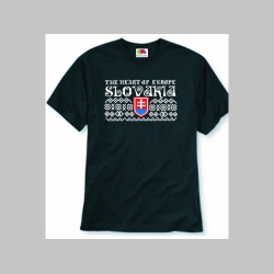 Slovakia - Slovensko olympijské pánske tričko " Čičmany " 100%bavlna, značka Fruit of The Loom, čičmanské vzory a motívy